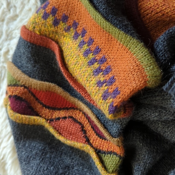 Gorgeous Peruvian Alpaca Scarf, Unisex, Like New, 8x66